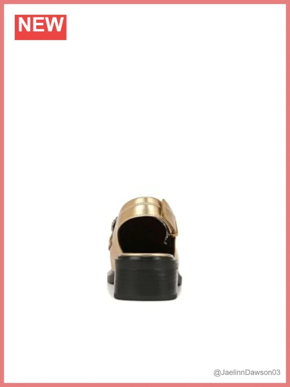 Women's Slingback Loafers with Square Toe and Block Heel